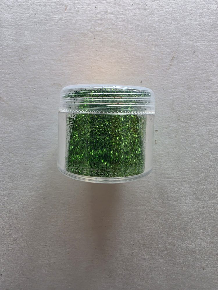 Frasco de escarcha (glitter) verde