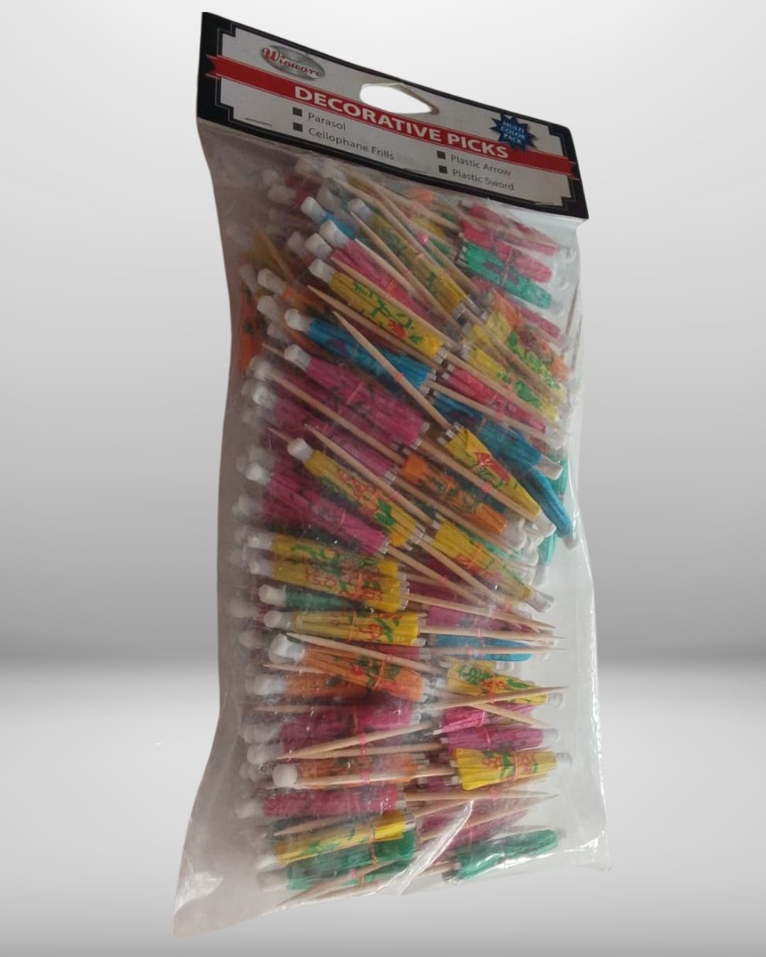Sombrillas decorativas para bebidas, bolsa de 144