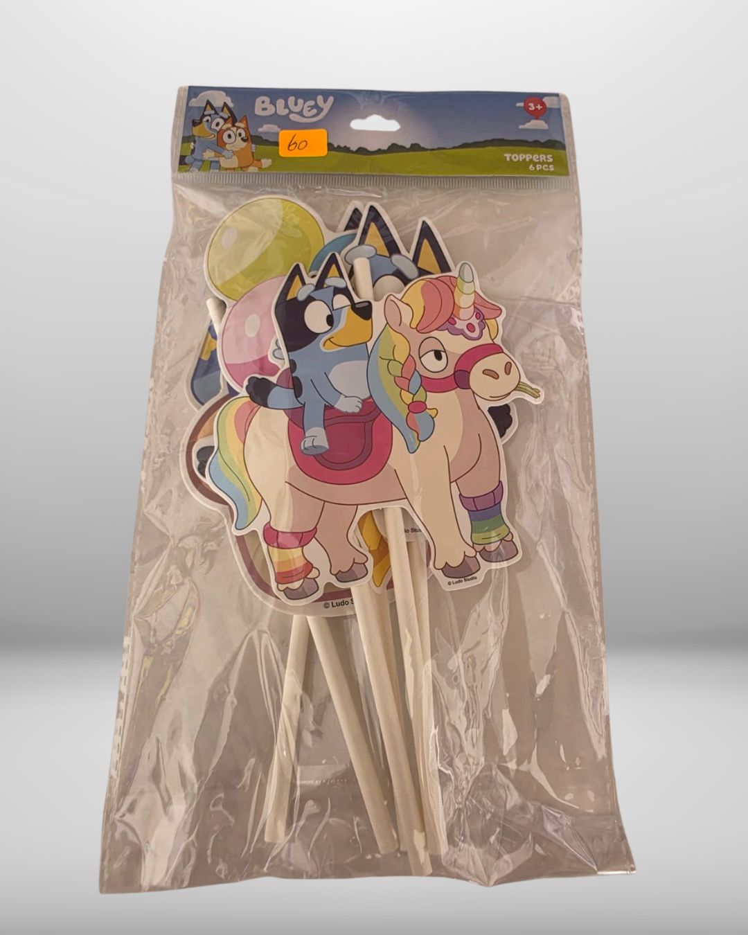 Paquete de toppers decorativos de Bluey