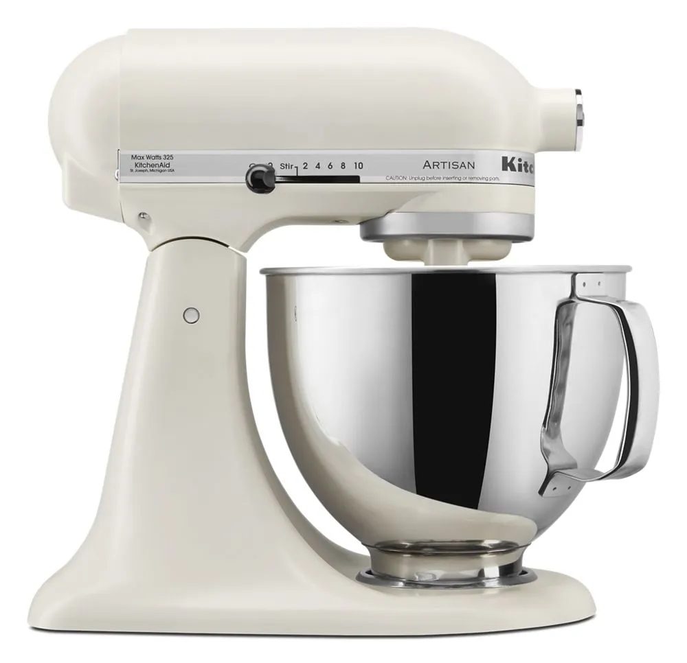 Batidora de pedestal KitchenAid Artisan 5 qt blanco crema (hueso)