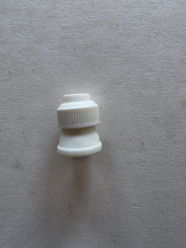 Acoplador plástico para duyas, juego de 2 piezas