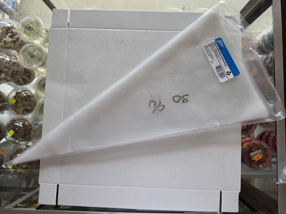 Manga desechable transparente para decorar, de 18 pulgadas, marca