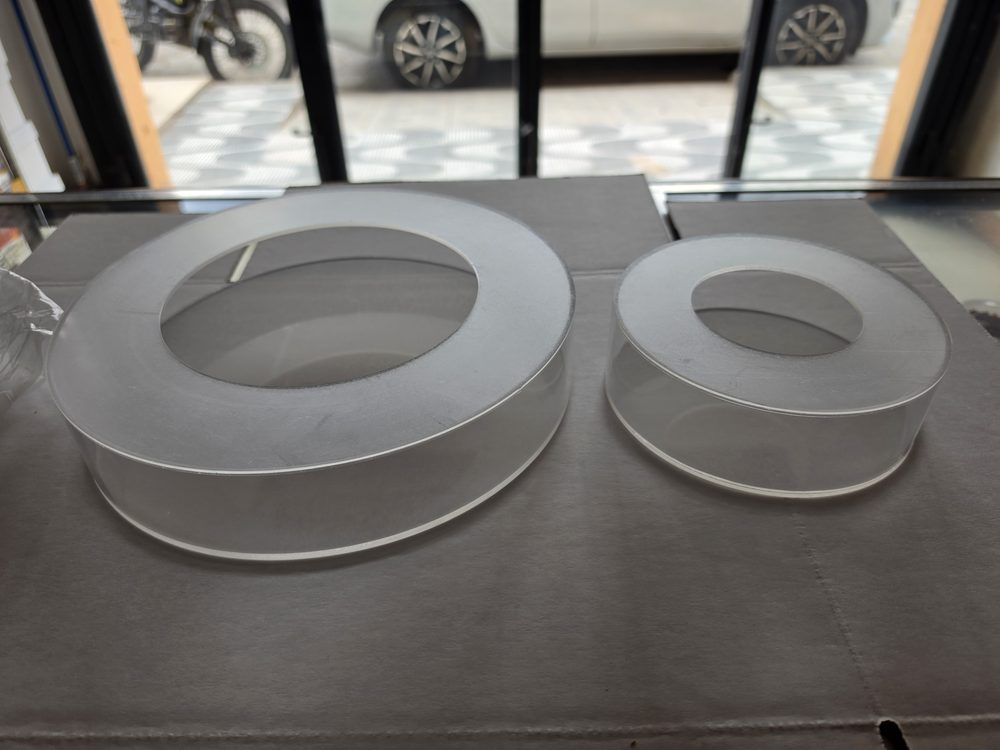 Soporte acrílico para pasteles, juego de 2 piezas (10" y 6")