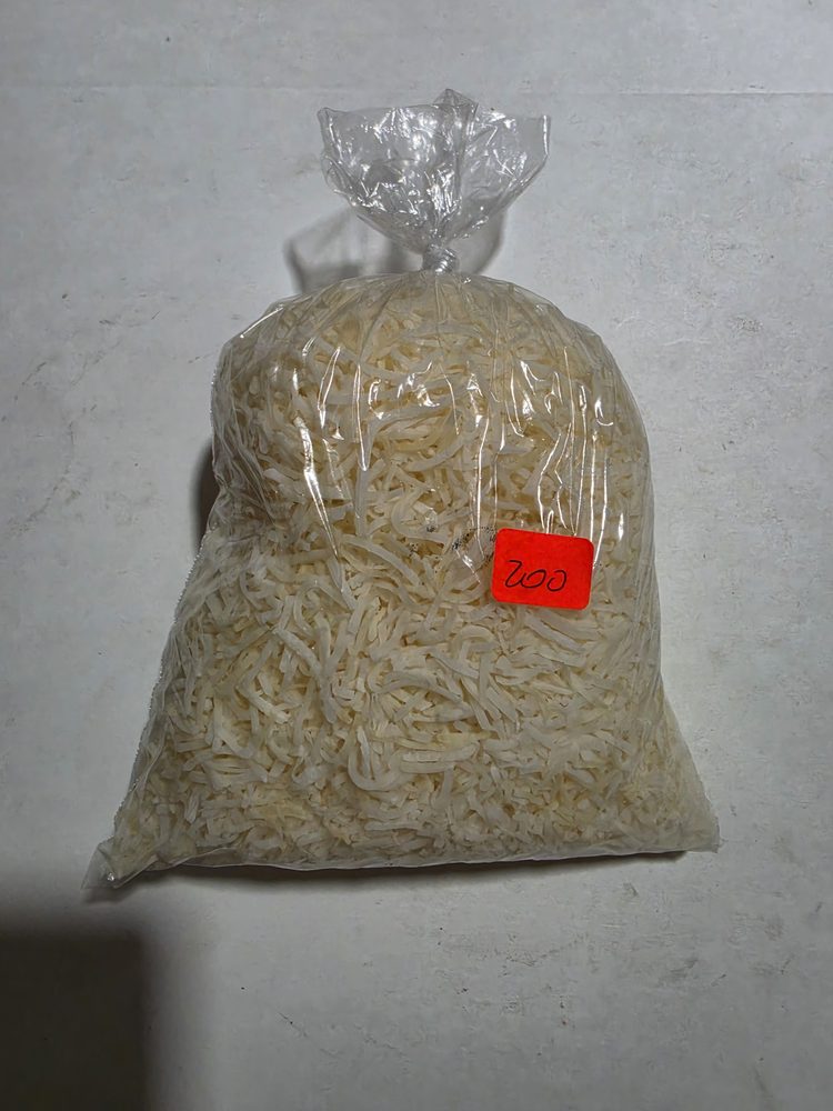 Coco rallado seco, presentación de 1/2 lb